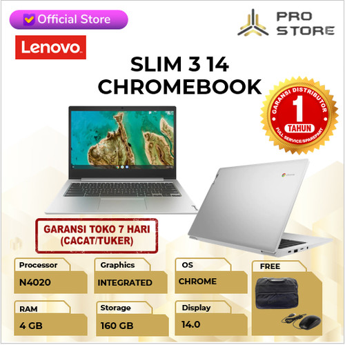 Laptop Lenovo Slim 3 Chromebook 14