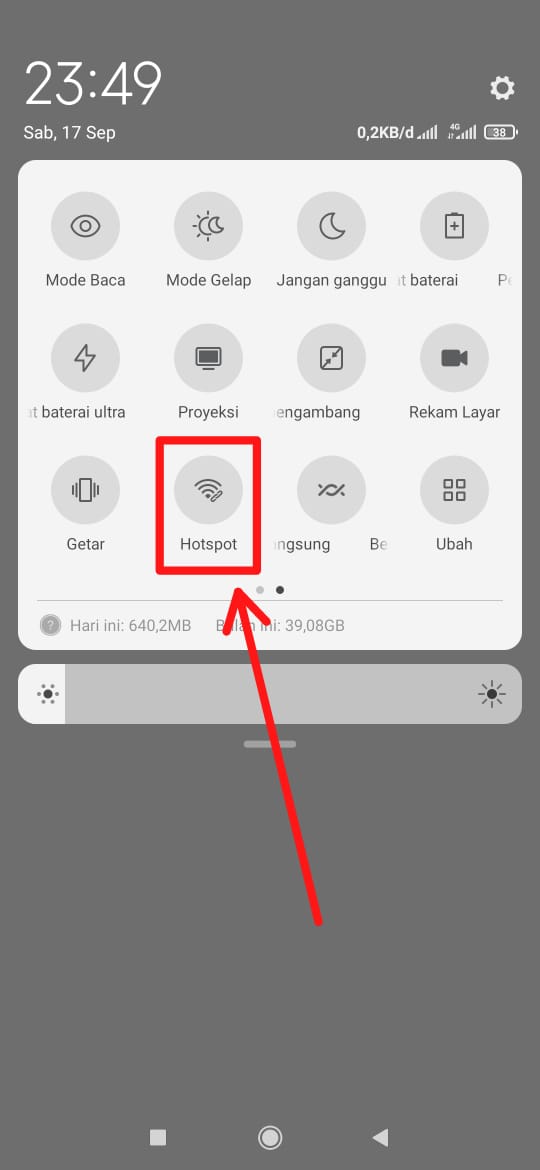 hotspot hp ke komputer
