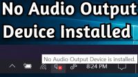cara mengatasi no audio device are installed