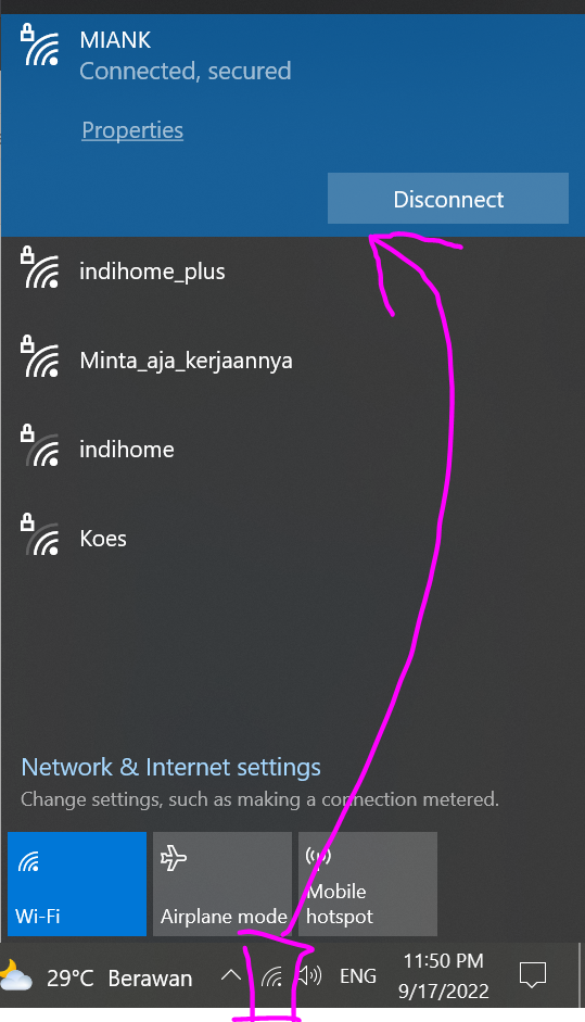 hotspot hp ke komputer