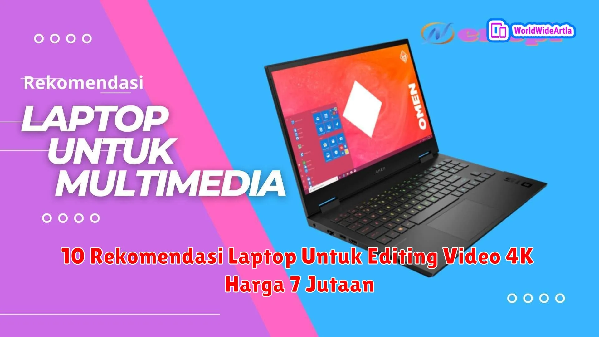 10 Rekomendasi Laptop Untuk Editing Video 4K Harga 7 Jutaan