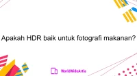 Apakah HDR baik untuk fotografi makanan?