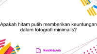 Apakah hitam putih memberikan keuntungan dalam fotografi minimalis?