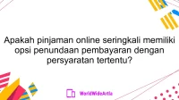 Apakah pinjaman online seringkali memiliki opsi penundaan pembayaran dengan persyaratan tertentu?